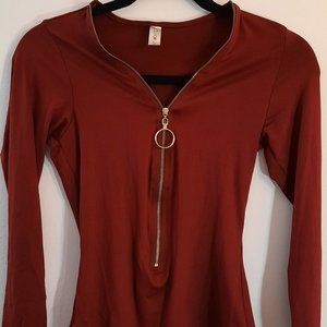 Burnt Red Bodysuit Ulala